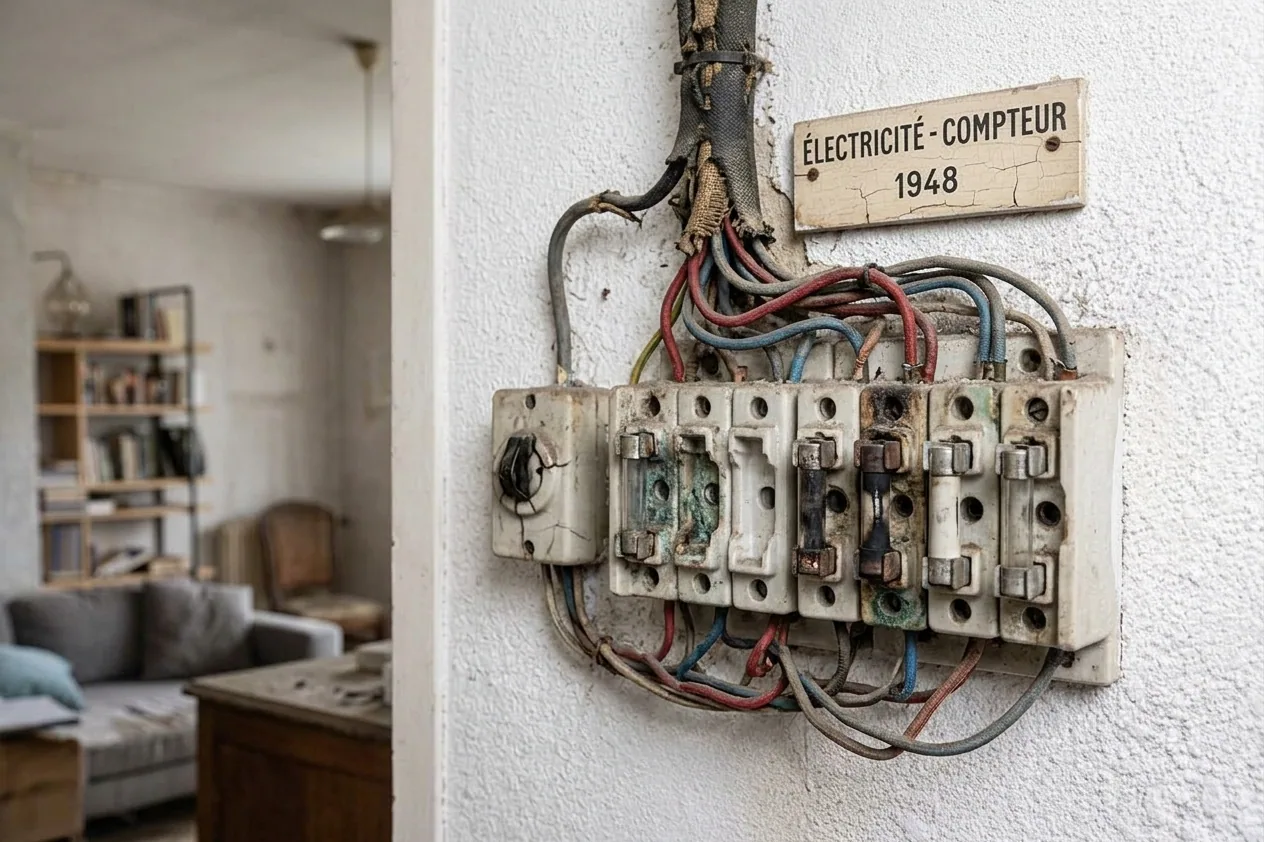 Électricien à Vitry-sur-Seine — avant (chantier 1)